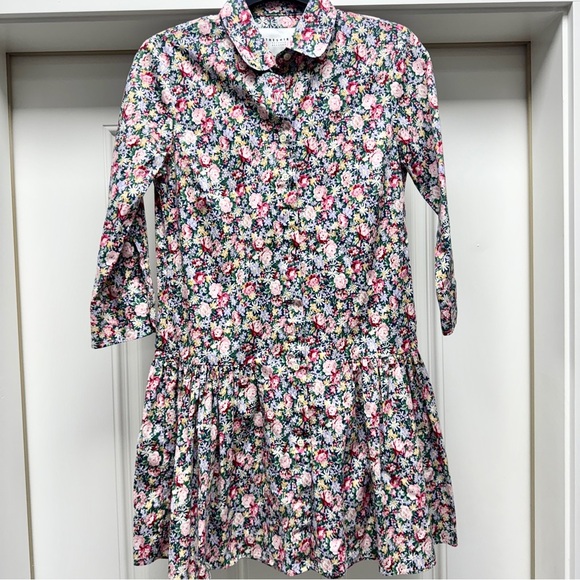 The Shirt Dress By Rochelle Behrens Drop Waist Floral Button Down Dress - Picture 4 of 15